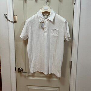 Diesel Men's Size XXL 100% Cotton S/S Collared Qtr Button Shirt. White